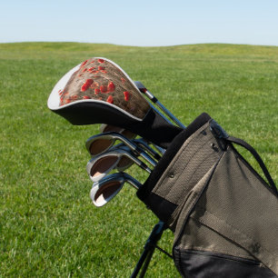 beautiful poppy flowers golf head cover