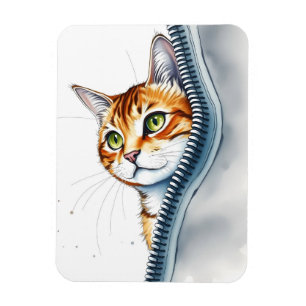 Beautiful Popular Cute Watercolor Cat Collection Magnet