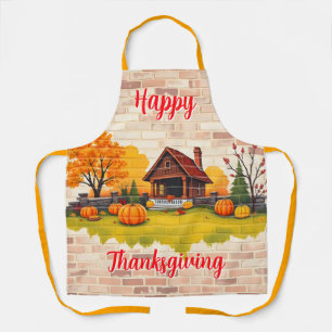 Beautiful Popular Happy Thanksgiving Fall Apron