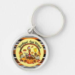 Beautiful Popular Thanksgiving Autumn Collection Key Ring