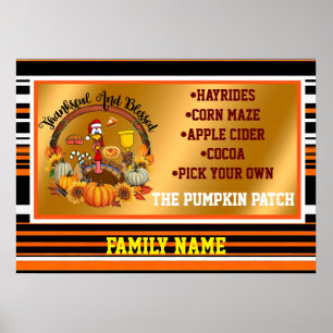 Beautiful Popular Thanksgiving Autumn Collection Poster