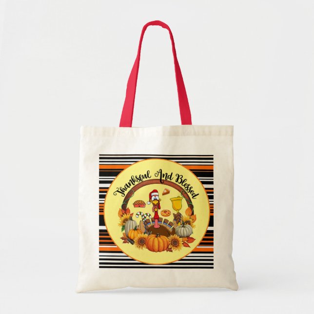 Beautiful Popular Thanksgiving Autumn Collection Tote Bag (Front)