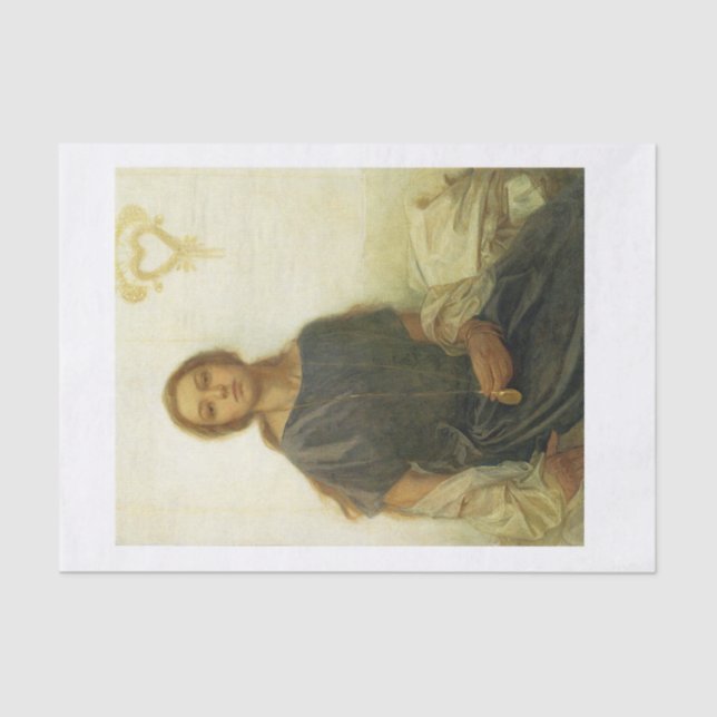 Beautiful portrait decoupage tissue paper (Front)