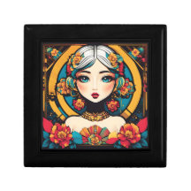 Beautiful portrait in pop art style