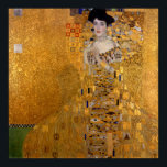 Beautiful portrait of a lady by Gustav Klimt,Deco Poster<br><div class="desc">Beautiful portrait of a lady by Gustav Klimt, Deco art, vintage, gold,  art Art Nouveau</div>