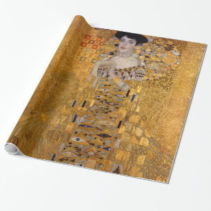 Beautiful portrait of a lady by Gustav Klimt,Deco Wrapping Paper
