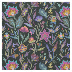 Beautiful practical black and purple Victorian Fabric