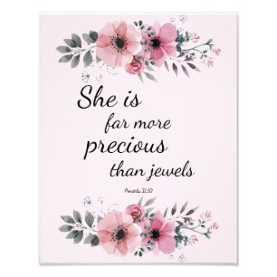 Beautiful Precious Scripture Bible Verse Inspired Photo Print