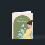 Beautiful Pregnancy Quote Mum Card<br><div class="desc">Mother's Day Card For Pregnant Daughter,  the new parents-to-be with this cute,  personalised card that's a great keepsake.
The card can be personalised with the couple's name and is finished in rose,  blue & Oink rainbow</div>