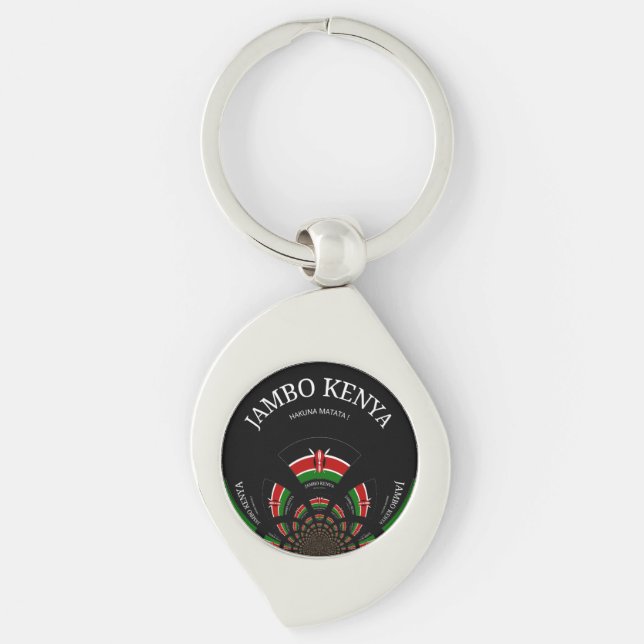 Beautiful Pretty Uniquely Hakuna Matata  Kenya Key Ring (Front)