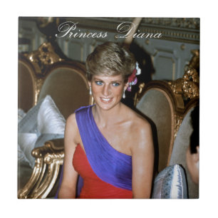 Beautiful! Princess Diana Thailand 1988 Ceramic Tile