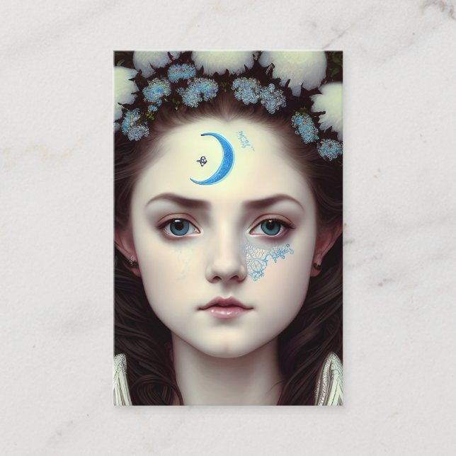 Beautiful Princess Graphic Business Card (Front)