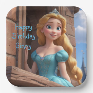 Beautiful Princess Paper Plate