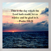 BEAUTIFUL PSALM 118:24 SUNRISE OVER THE OCEAN