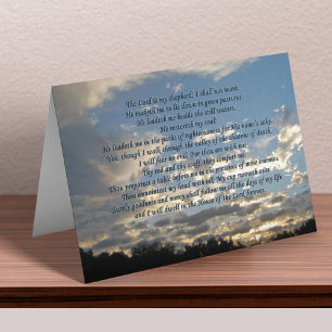 Beautiful Psalm 23 Notecards