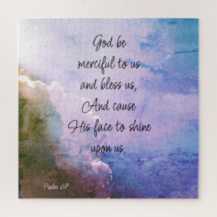 Beautiful Psalm 67 Blessing Upon Us Jigsaw Puzzle