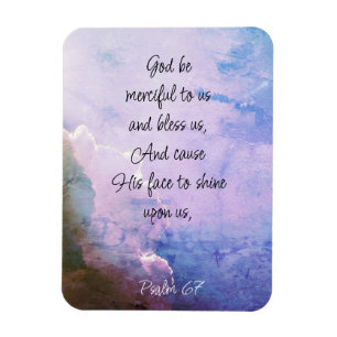 Beautiful Psalm 67 Blessing Upon Us Magnet