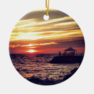 Beautiful Puerto Vallarta Sunset Ceramic Ornament