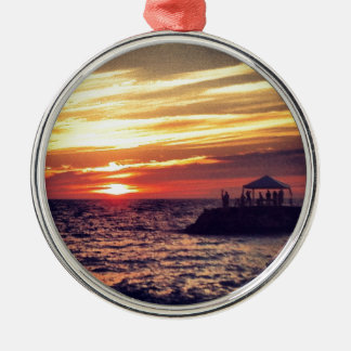 Beautiful Puerto Vallarta Sunset Metal Tree Decoration