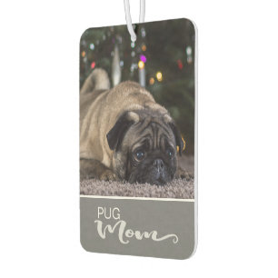 Beautiful Pug Insert Your Dog's Picture Car Air Freshener
