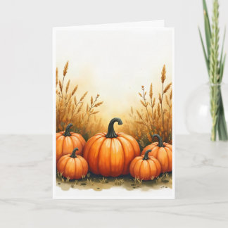 Beautiful Pumpkin Patch Card
