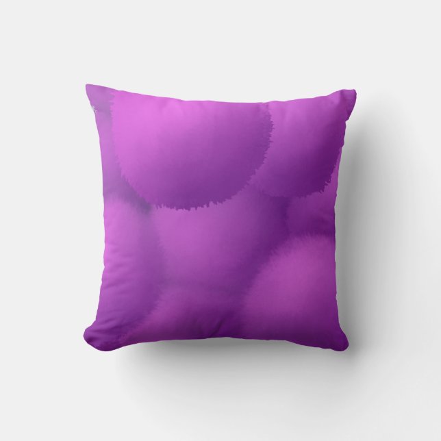 Beautiful Purple Allium Flower Painting Cushion (Front)