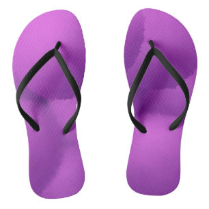 Beautiful Purple Allium Flower Painting Thongs