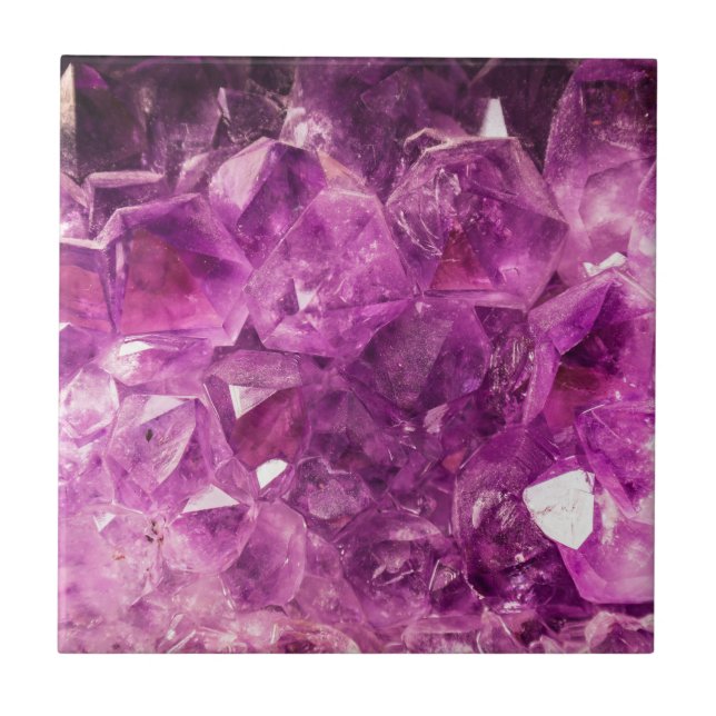 Beautiful purple Amethyst Tile (Front)