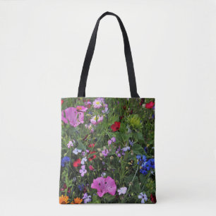 Beautiful Purple and Blue Wild Flowers Tote Bag