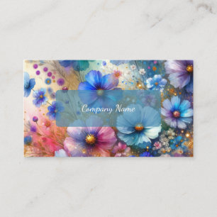 Beautiful Purple and Blue Wildflowers Business Card