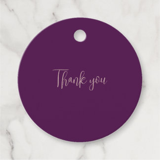 Beautiful Purple Background Favour Tags