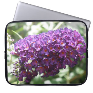 Beautiful Purple Buddleia Flowers Laptop Sleeve
