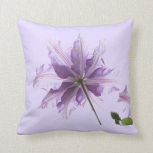 Beautiful Purple Clematis Cushion