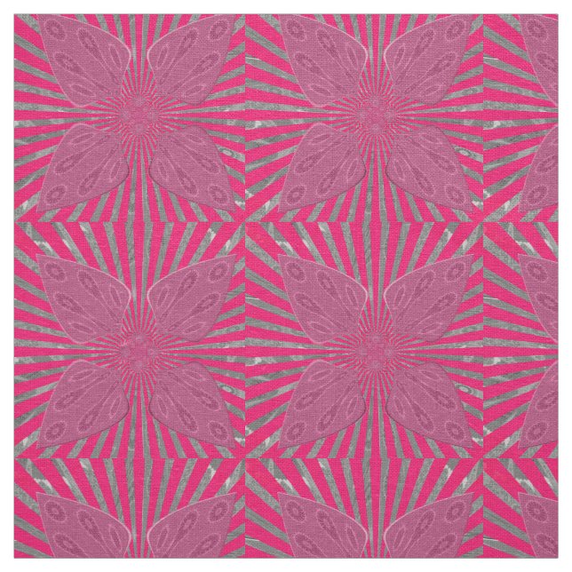 Beautiful Purple Feminine Design  Fabric (Swatch)