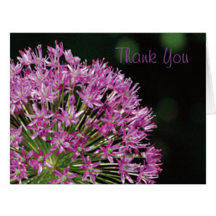 Beautiful Purple Floral Thank You