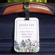 Beautiful Purple Florals and Purple Frame