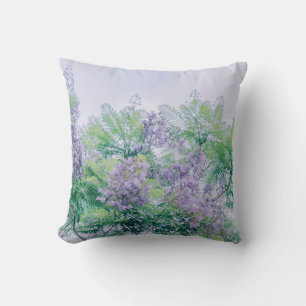 Beautiful Purple Flowers Cushion