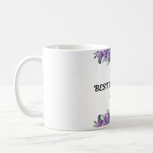 Beautiful purple flowers Mug for Mum (Left)