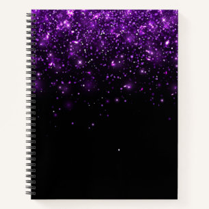 Beautiful Purple Glitter  Notebook