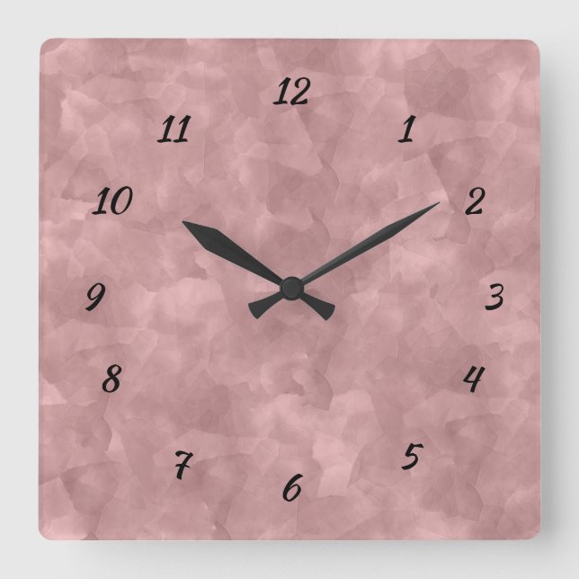 Beautiful Purple Haze Abstract Decorative Square Wall Clock (Front)