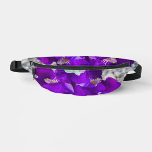 Beautiful purple iris bum bags