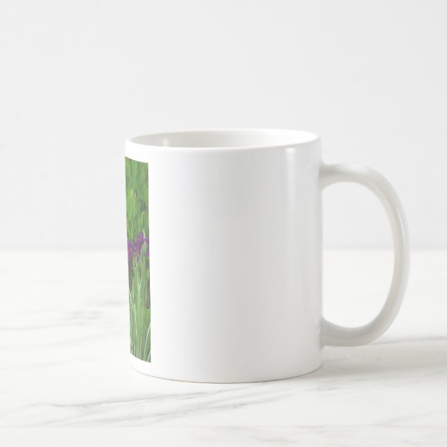 Beautiful Purple Iris Coffee Mug (Right)