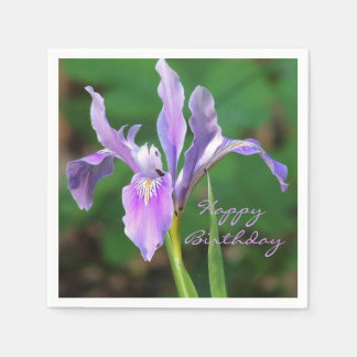 Beautiful Purple Iris Napkins