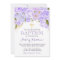 Beautiful Purple Lavender BAPTISM Invitation