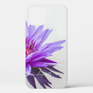 Beautiful Purple Lotus Flower,Lake,Zen iPhone 12 Case