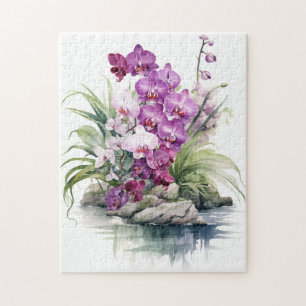 Beautiful Purple Orchids Jigsaw Puzzle