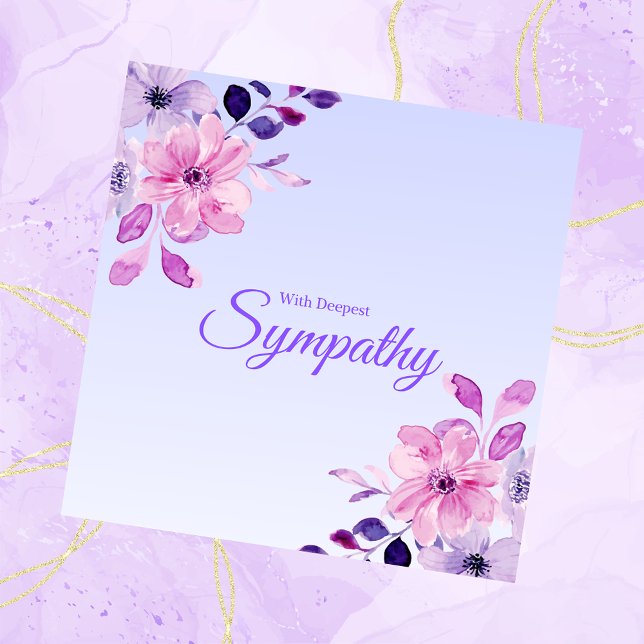 Beautiful Purple Pink Floral Deepest Sympathy (Creator Uploaded)