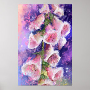 Beautiful Purple Pink Flowers Poster