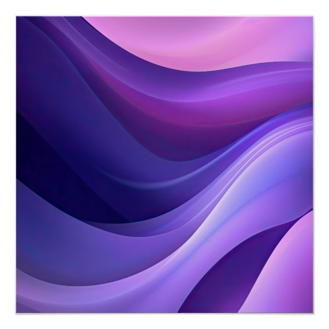 Beautiful Purple Pretty Background Abstract Modern Poster (Front)