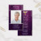 Beautiful Purple Sparkly Memorial Funeral Bookmark